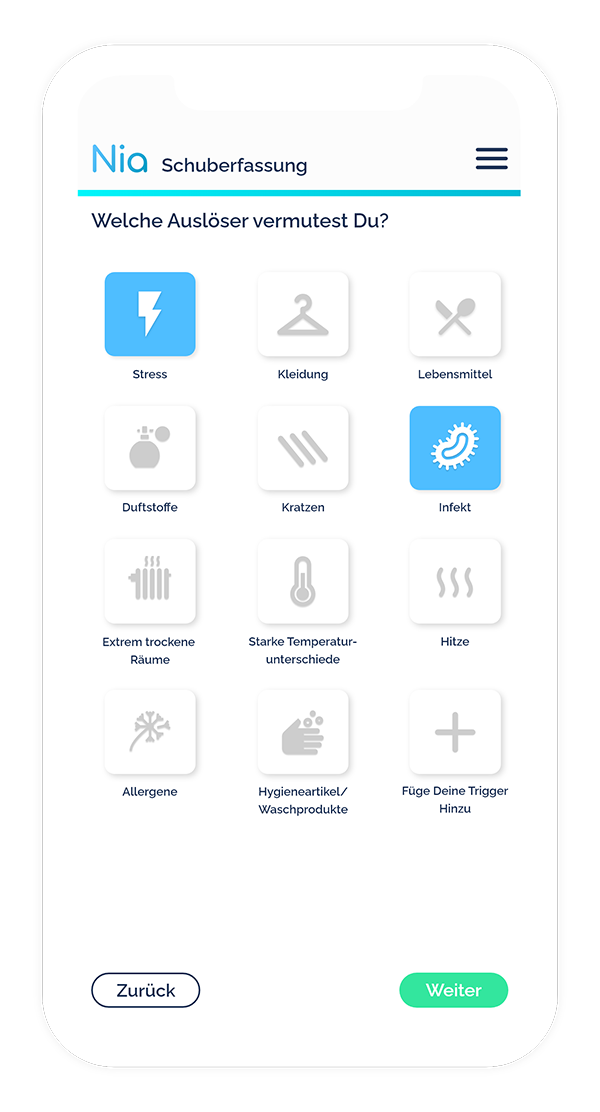 Nia App Auslöser
