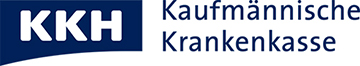 Dunkelblaues Logo der Kaufmännischen Krankenkasse