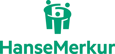 Grünes Logo von HanseMerkur Versicherung